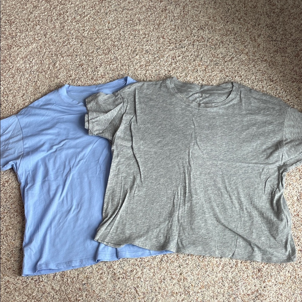 J.Crew Featherweight Cotton T-shirts Set of 2!